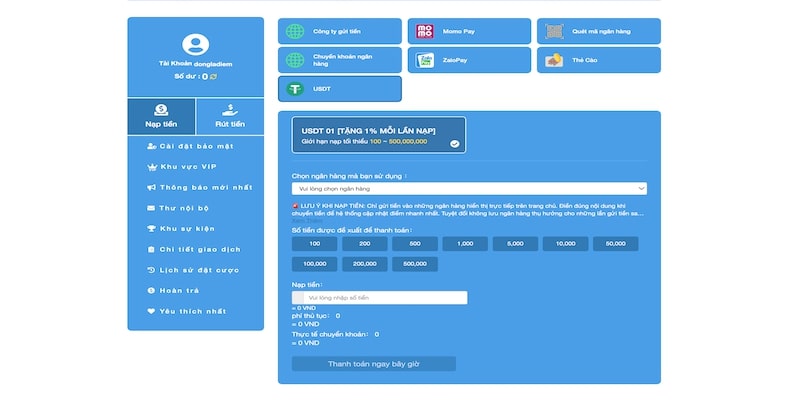 Hướng Dẫn Nạp Tiền Vin777 Nhanh & An Toàn Chỉ Trong 1 Phút Nạp tiền Vin777 qua USDT đơn giản và tiện lợi