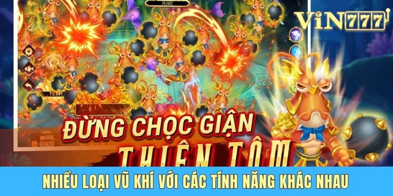 Bắn Cá Tây Du Ký Vin777 - Game Săn Cá Đình Đám Nhất 2025 Nhiều loại vũ khí với các tính năng khác nhau