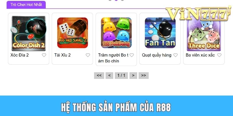Top 12 Game Bài Đổi Thưởng Uy Tín Cùng Những Trò Đáng Chơi Hệ thống sản phẩm của R88